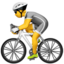 person biking Emoji on Apple, iOS