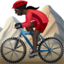 woman mountain biking Emoji on Apple, iOS