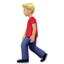 man walking Emoji on Apple, iOS