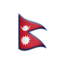 Emoji de bandera de Nepal en Apple, iOS