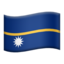 flag: Nauru Emoji on Apple, iOS