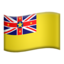 Emoji de bandera de Niue en Apple, iOS