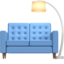 couch and lamp Emoji on Apple, iOS