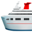 Emoji de barco de pasajeros en Apple, iOS