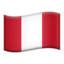 flag: Peru Emoji on Apple, iOS