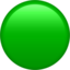 green circle Emoji on Apple, iOS