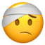 face with head-bandage Emoji on Apple, iOS