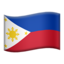 Emoji de bandera de Filipinas en Apple, iOS