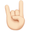 sign of the horns Emoji on Apple, iOS