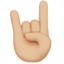 sign of the horns Emoji on Apple, iOS