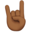 sign of the horns Emoji on Apple, iOS