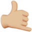 Emoji de mano de llámame en Apple, iOS