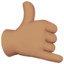 Emoji de mano de llámame en Apple, iOS