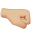 right-facing fist Emoji on Apple, iOS