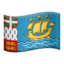 Emoji de bandera de San Pedro y Miquelón en Apple, iOS