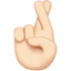 crossed fingers Emoji on Apple, iOS