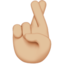 crossed fingers Emoji on Apple, iOS
