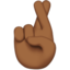 crossed fingers Emoji on Apple, iOS