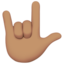 love-you gesture Emoji on Apple, iOS