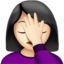 woman facepalming Emoji on Apple, iOS