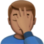 man facepalming Emoji on Apple, iOS