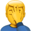 man facepalming Emoji on Apple, iOS