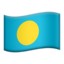 flag: Palau Emoji on Apple, iOS