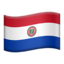 Emoji de bandera de Paraguay en Apple, iOS