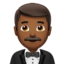 男人上的Apple, iOS表情符号