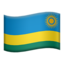 flag: Rwanda Emoji on Apple, iOS