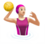 woman playing water polo Emoji on Apple, iOS