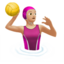 woman playing water polo Emoji on Apple, iOS