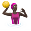 woman playing water polo Emoji on Apple, iOS