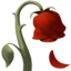 Emoji de flor marchita en Apple, iOS