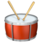 drum Emoji on Apple, iOS