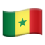 Emoji de bandera de Senegal en Apple, iOS