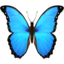 Emoji de mariposa en Apple, iOS