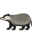 badger Emoji on Apple, iOS