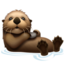 Emoji de nutria en Apple, iOS