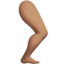 Emoji de pierna en Apple, iOS