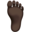 foot Emoji on Apple, iOS