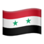 Emoji de bandera de Siria en Apple, iOS