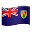 Emoji de bandera de Islas Turcas y Caicos en Apple, iOS