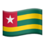 Emoji de bandera de Togo en Apple, iOS