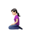 woman kneeling Emoji on Apple, iOS