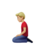 man kneeling Emoji on Apple, iOS