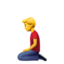 man kneeling Emoji on Apple, iOS