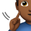 deaf man Emoji on Apple, iOS