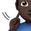 deaf man Emoji on Apple, iOS