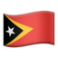 Emoji de bandera de Timor Oriental en Apple, iOS